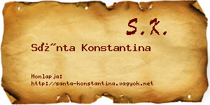 Sánta Konstantina névjegykártya